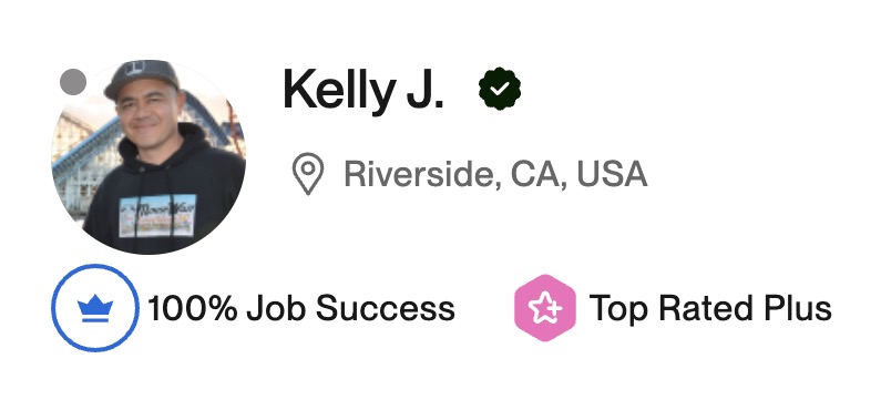 Kelly Johns Upwork profile